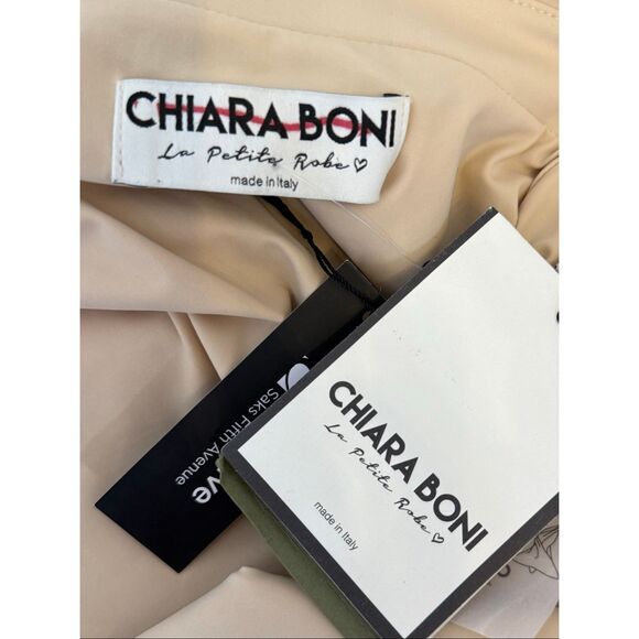 Chiara Boni La Petite Robe Womens Kamala Matte Jersey Wrap Dress Desert 16 - Picture 8 of 11